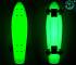 Скейтборд виниловый Y-Scoo Big Fishskateboard Glow 27" 402E-G с сумкой, зеленый  - миниатюра №2